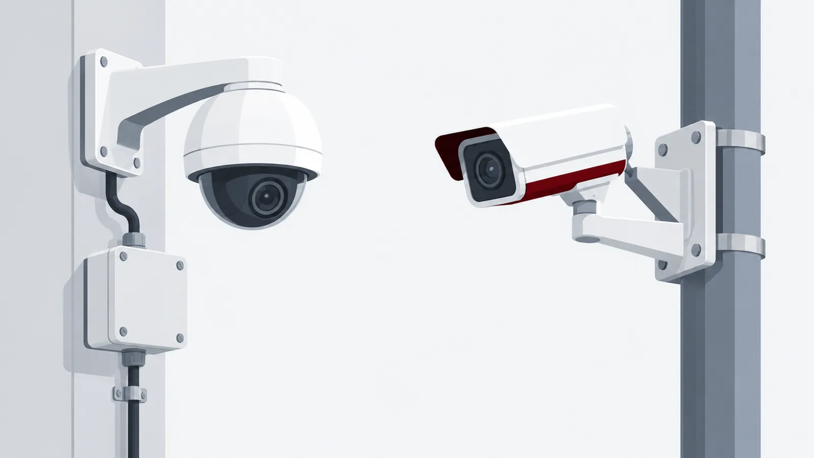 Camera bracket and weatherproof junction box
