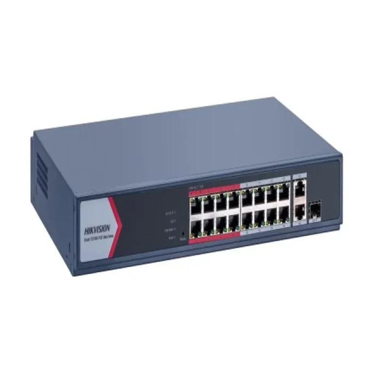 DS-3E1318P-EI/M 16 портовый коммутатор РоЕ  Uplink 1×SFP   1 RJ45 1'000Мбит/с
